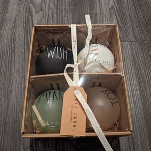 Rae Dunn Christmas Ornament Set